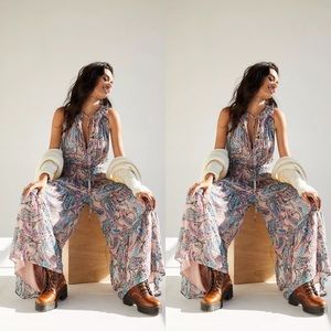 Free People Gold Dust Jumpsuit